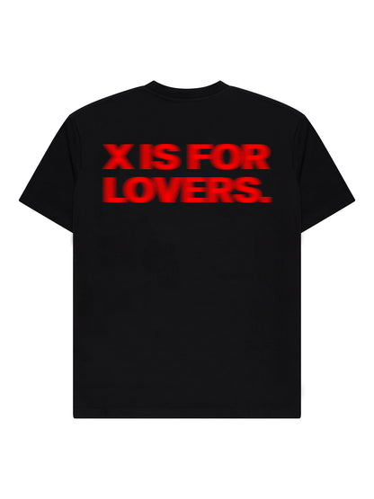 X ‘X is for lovers’ - T-shirt Black