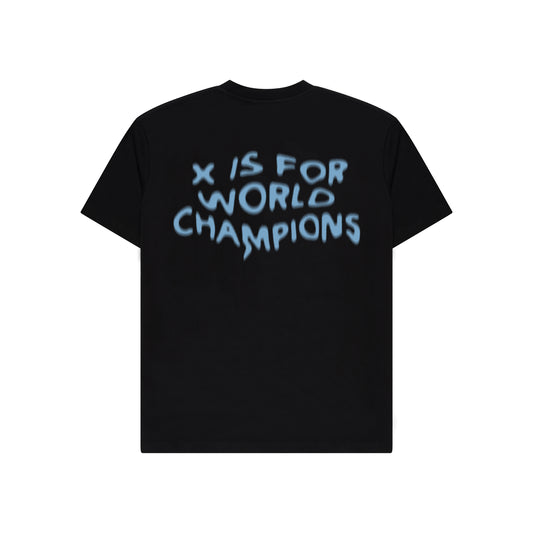 X ‘X is for World Champions’ - T-shirt Black